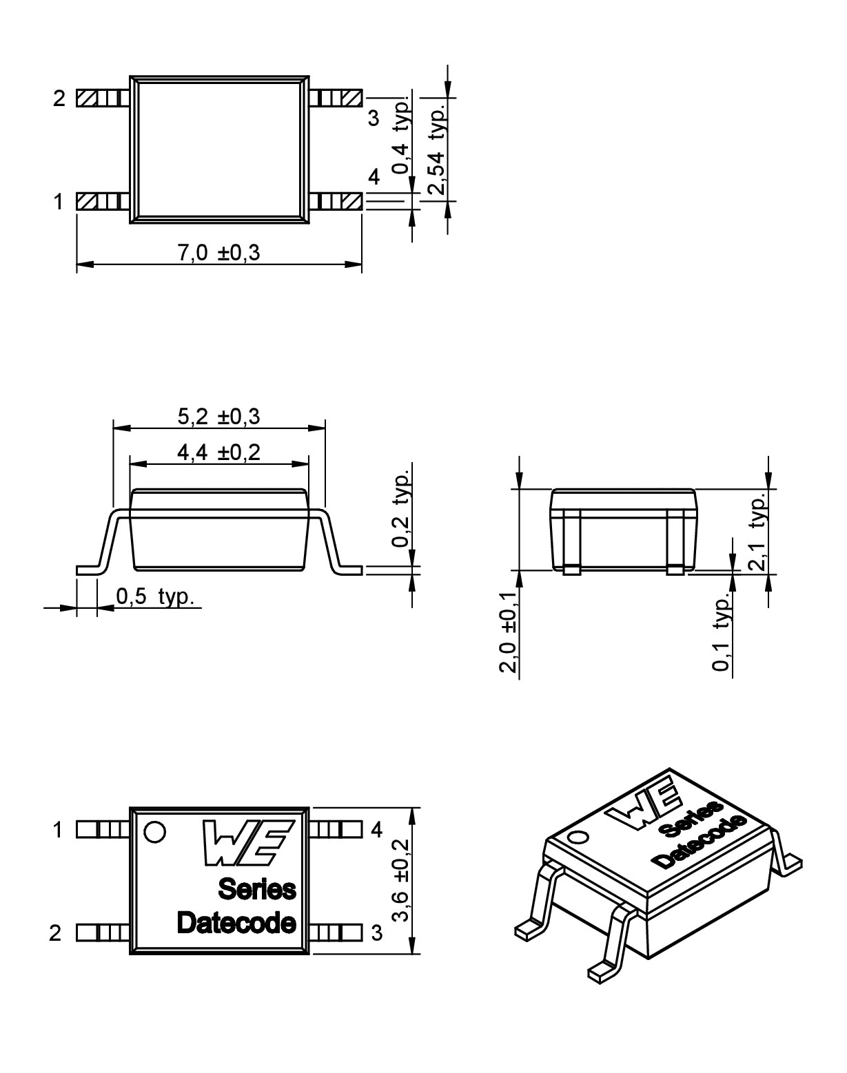 Optocoupler Darlington Optoelectronic Components Würth Elektronik